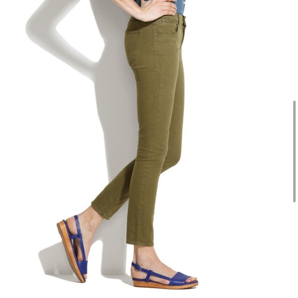 Madewell Dark Olive Green Skinny Skinny Pants - Picture 2 of 5